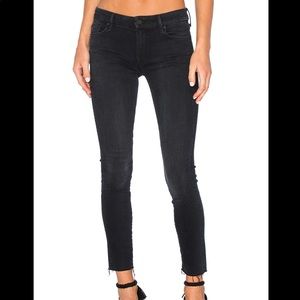 Mother High waisted looker ankle fray